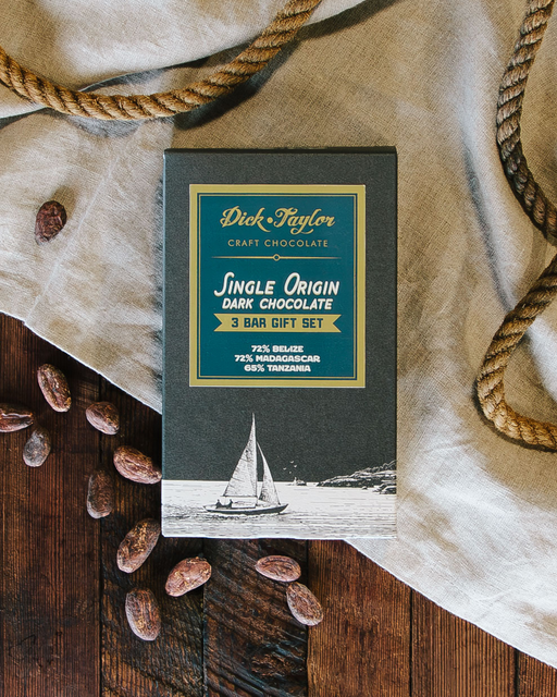 Single Origin Dark Chocolate Trio gift set.