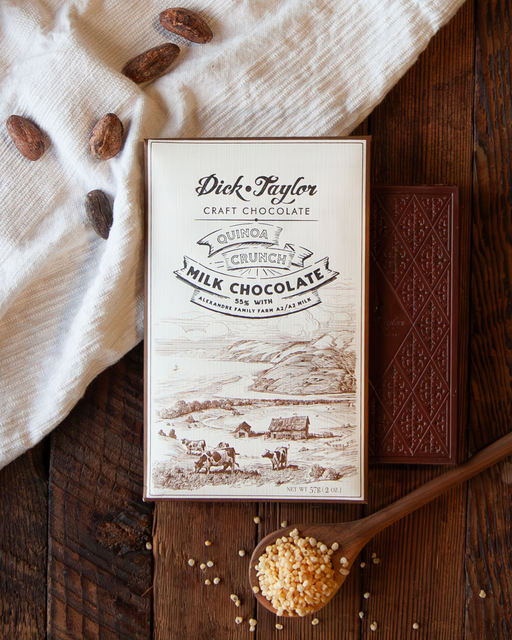 Quinoa Crunch Milk Chocolate bar.